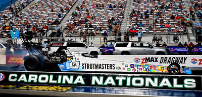 Justin Ashley makes NHRA Top Fuel Dragster debut at Charlotte Motor Speedway for the NTK Carolina Nationals