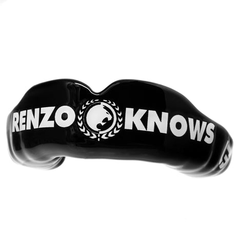 Renzo Gracie Special Edition black mouthguard for werstiling, ju-jitsu, muay thai, kickboxing and MMA.  GuardLab is the official mouthguard partner to Renzo Gracie Academies.