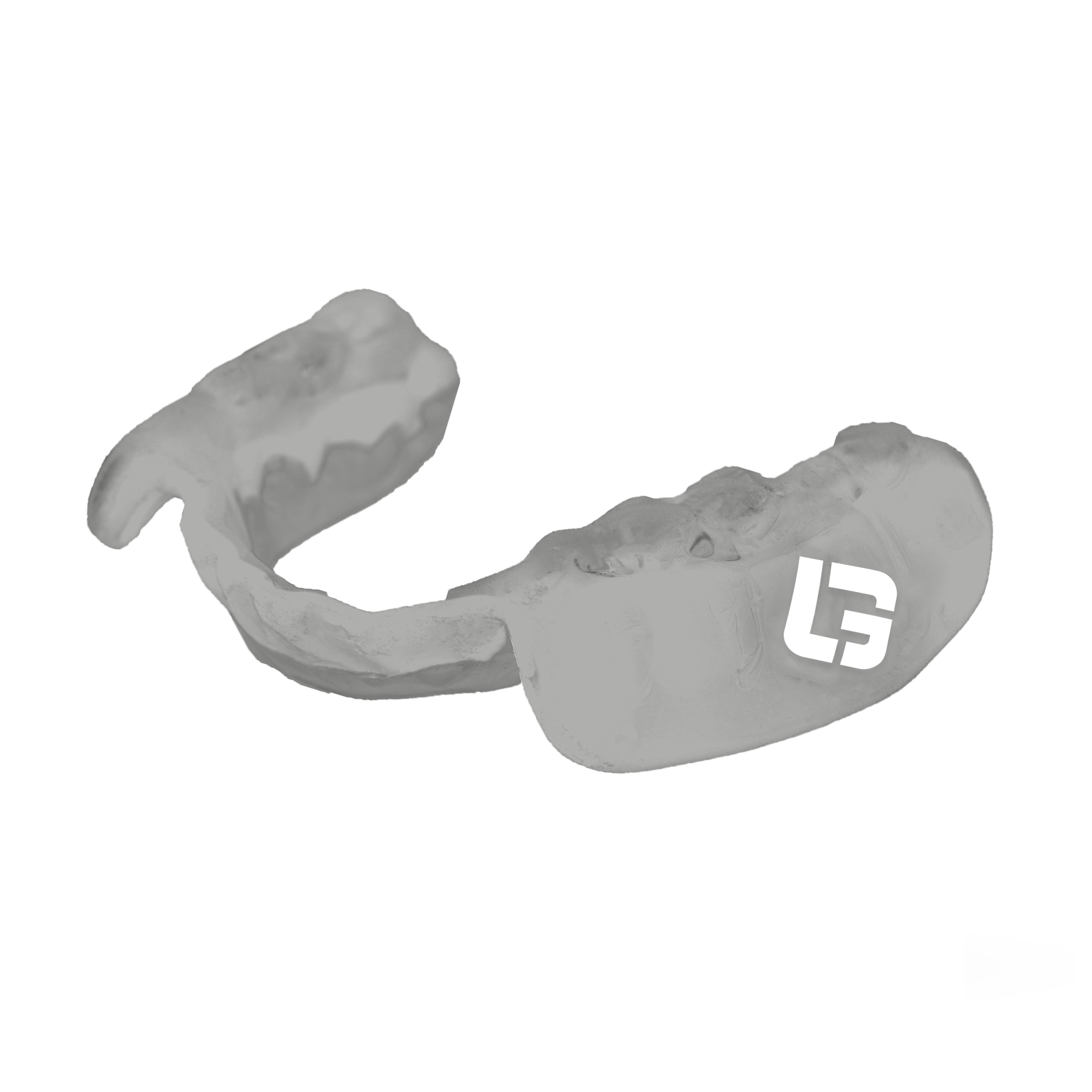 silver lower jaw bottom performance mouthguard by GuardLab ARC neuromuscular baseball weightlifting 