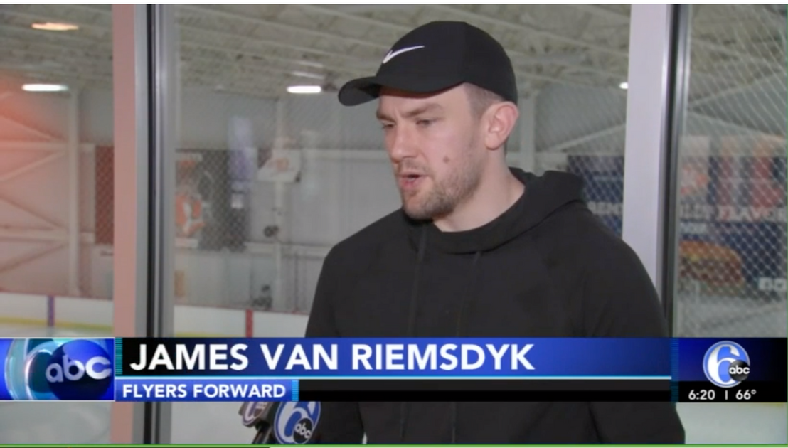 NHL's James van Riemsdyk Gets Down To Business Both On & Off the Ice ...